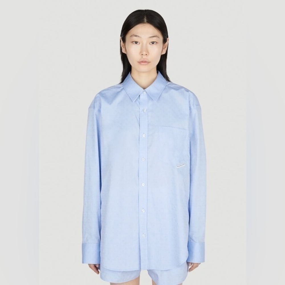 Alexander Wang Blue Paisley Cotton Shirt - Size M